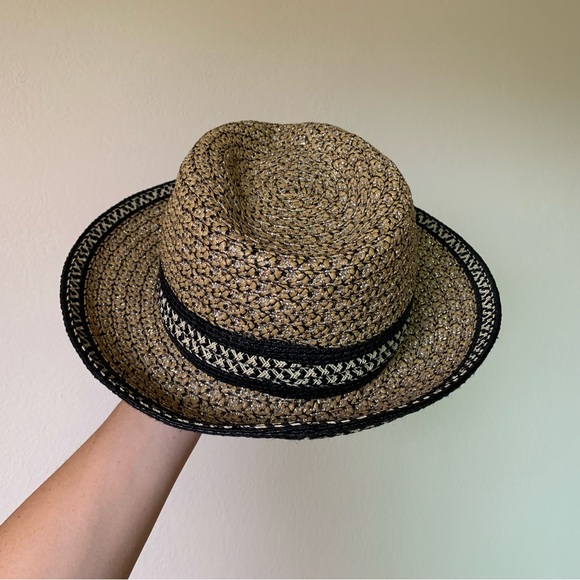 Eric Javits Woven Fedora Hat Beige UPF 50+ - Picture 4 of 11